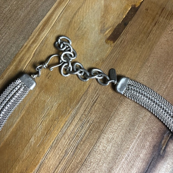 Sarah Cavender Metalworks Mesh Floral Necklace - Picture 3 of 5